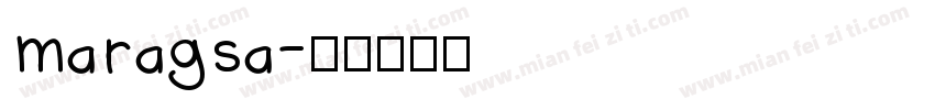 maragsa字体转换