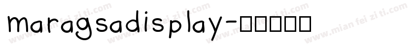 maragsadisplay字体转换