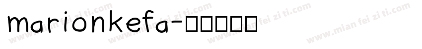 marionkefa字体转换
