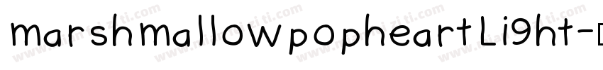 marshmallowpopheartLi9ht字体转换