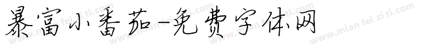 暴富小番茄字体转换