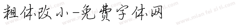 粗体改小字体转换