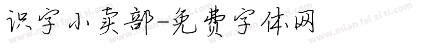 识字小卖部字体转换