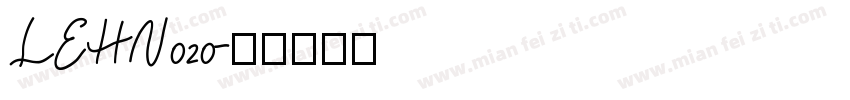 LEHN020字体转换