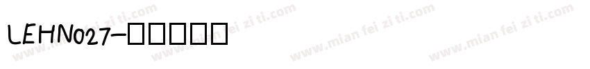 LEHN027字体转换