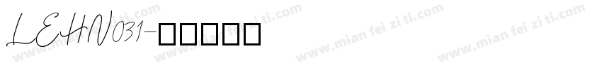 LEHN031字体转换