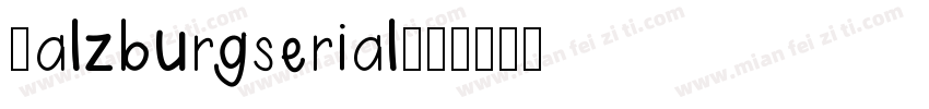 Salzburgserial字体转换