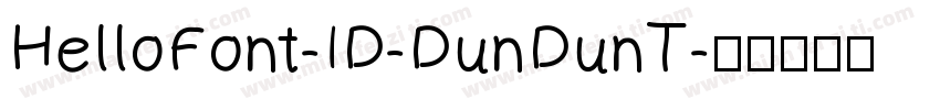 HelloFont-ID-DunDunT字体转换