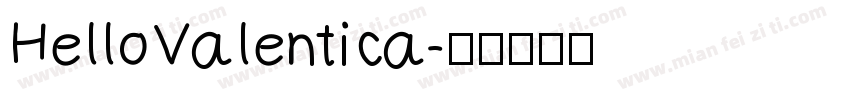 HelloValentica字体转换
