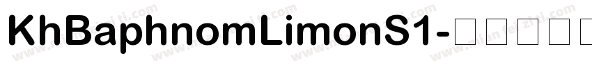 KhBaphnomLimonS1字体转换