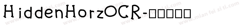 HiddenHorzOCR字体转换