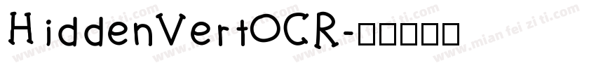 HiddenVertOCR字体转换