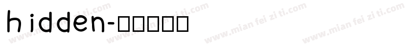 hidden字体转换