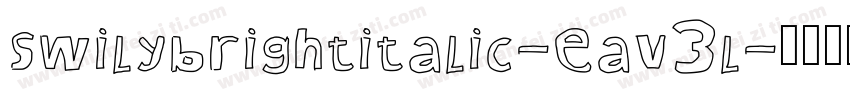 swilybrightitalic-eav3l字体转换