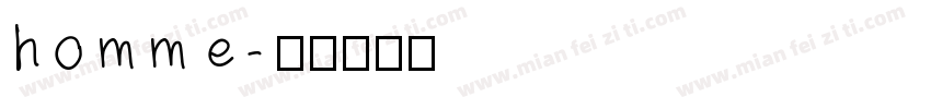 homme字体转换