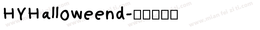 HYHalloweend字体转换