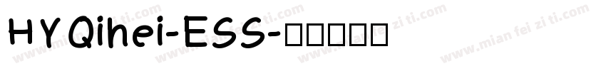 HYQihei-ESS字体转换