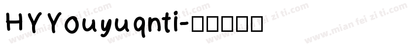 HYYouyuqnti字体转换