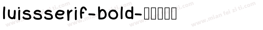 luissserif-bold字体转换