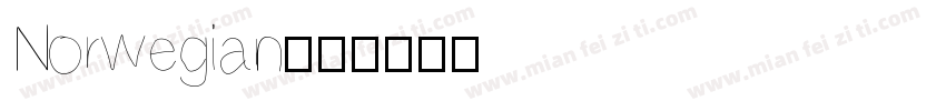 Norwegian字体转换