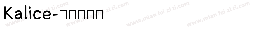 Kalice字体转换