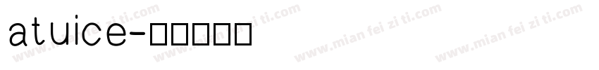 atuice字体转换