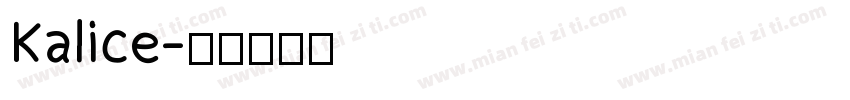 Kalice字体转换