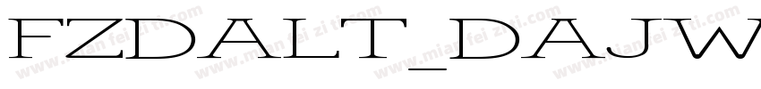 FZDALT_DAJW字体转换