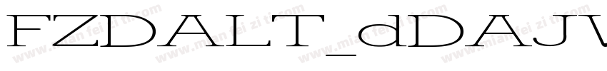 FZDALT_dDAJW字体转换