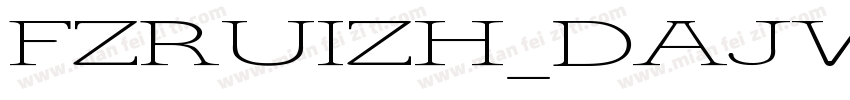 FZRUIZH_DAJW字体转换