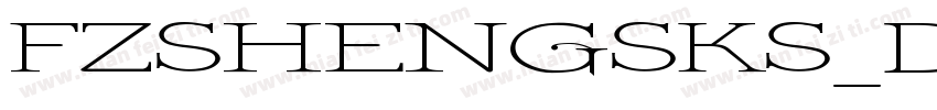 FZSHENGSKS_DAJW字体转换