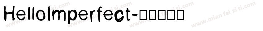 HelloImperfect字体转换