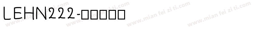 LEHN222字体转换