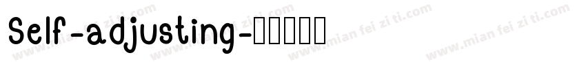Self-adjusting字体转换