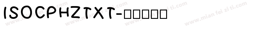 ISOCPHZTXT字体转换