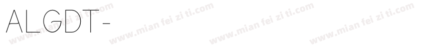 ALGDT字体转换