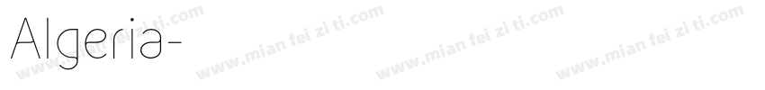 Algeria字体转换