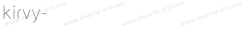 kirvy字体转换