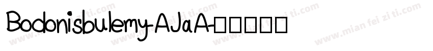 Bodonisbulemy-AJaA字体转换