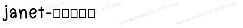 janet字体转换