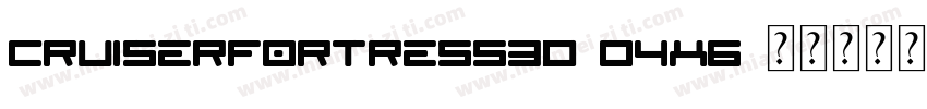 CruiserFortress3D-O4x6字体转换