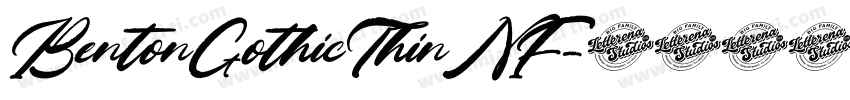 BentonGothicThinNF字体转换