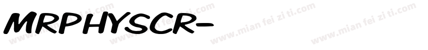 MRPHYSCR字体转换