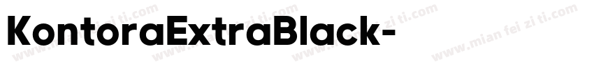 KontoraExtraBlack字体转换