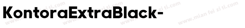 KontoraExtraBlack字体转换