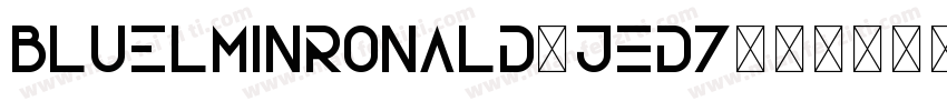 Bluelminronald-JEd7字体转换