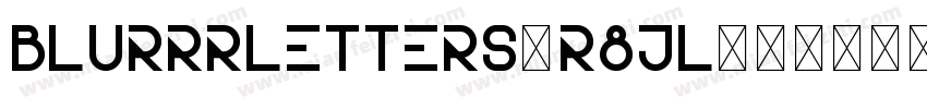 BlurrrLetters-r8jL字体转换