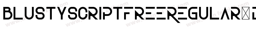 BlustyscriptfreeRegular-d9xPX字体转换