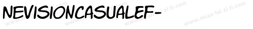 NevisionCasualEF字体转换