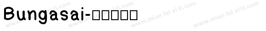 Bungasai字体转换